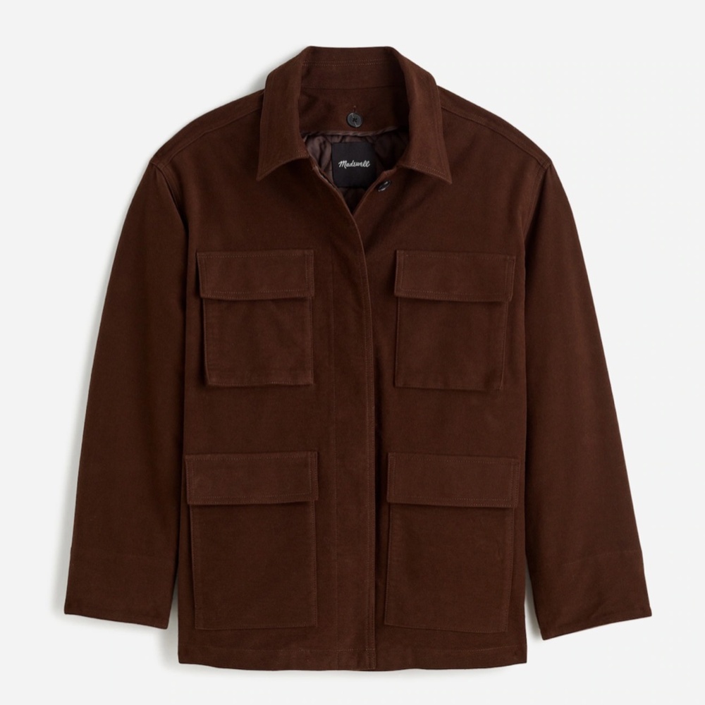 New MADEWELL Size XXL Flap-Pocket Field Jacket in Dark Chicory $298 NT117 - Picture 3 of 9